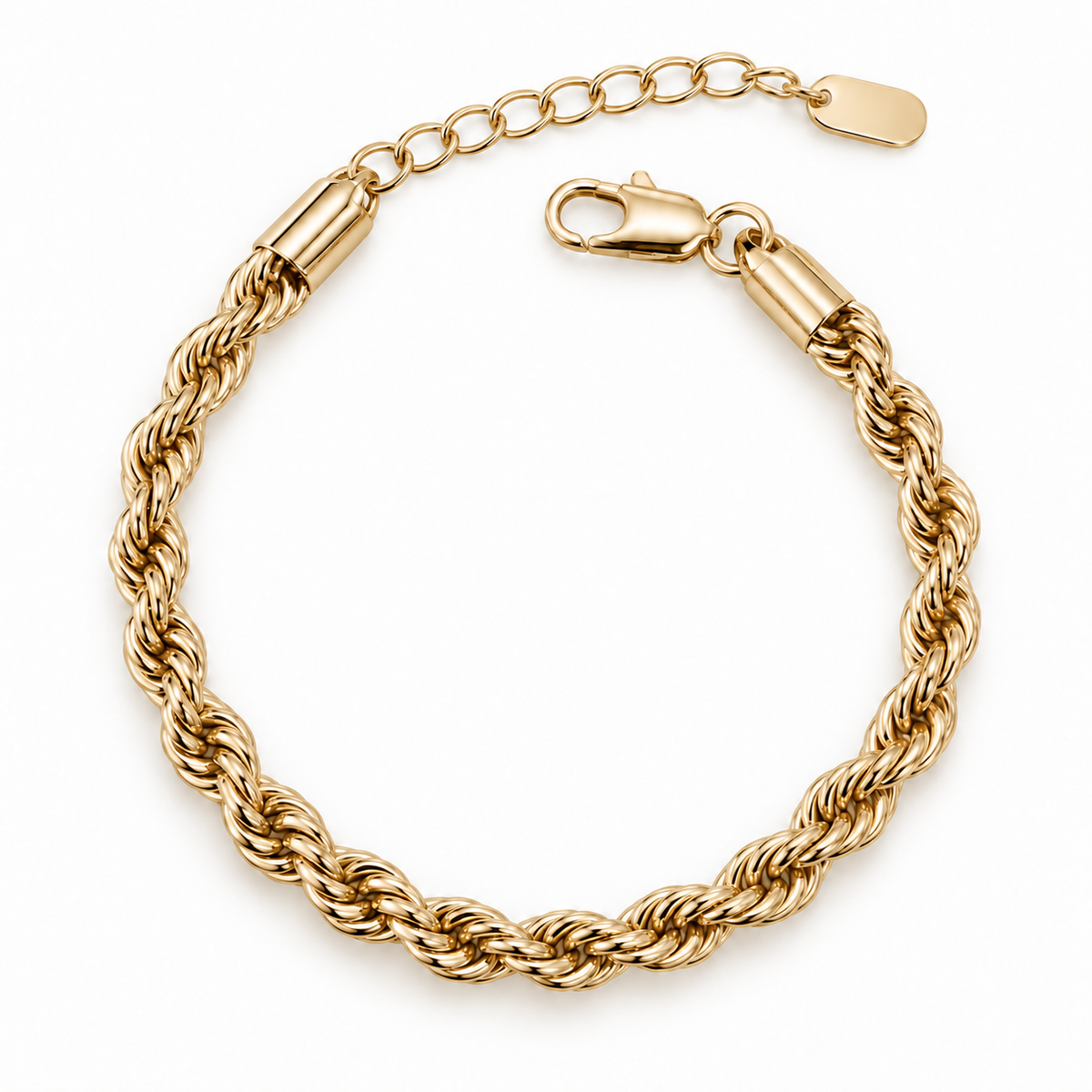 Women’s Braided twisted Rope Chain Bracelet (17cm)
