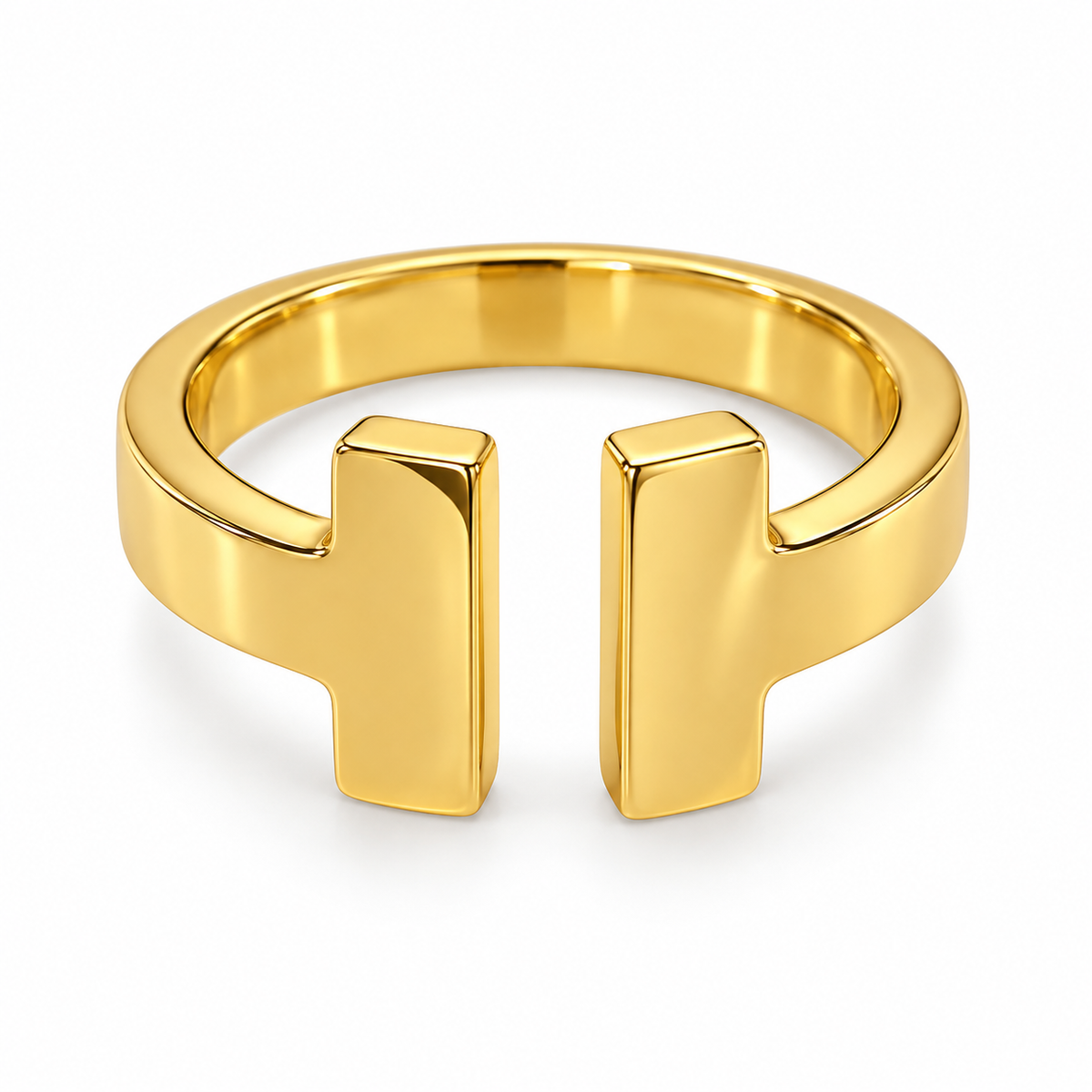 Thick tiffan-y Twin Bar Ring(free size)