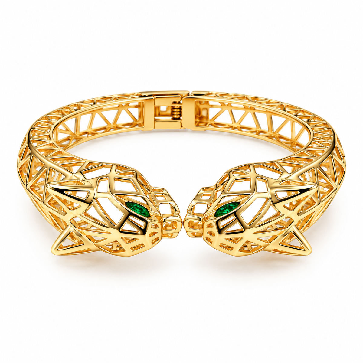 Tiger Twin Panther Bangle – Power Meets Luxury ✨