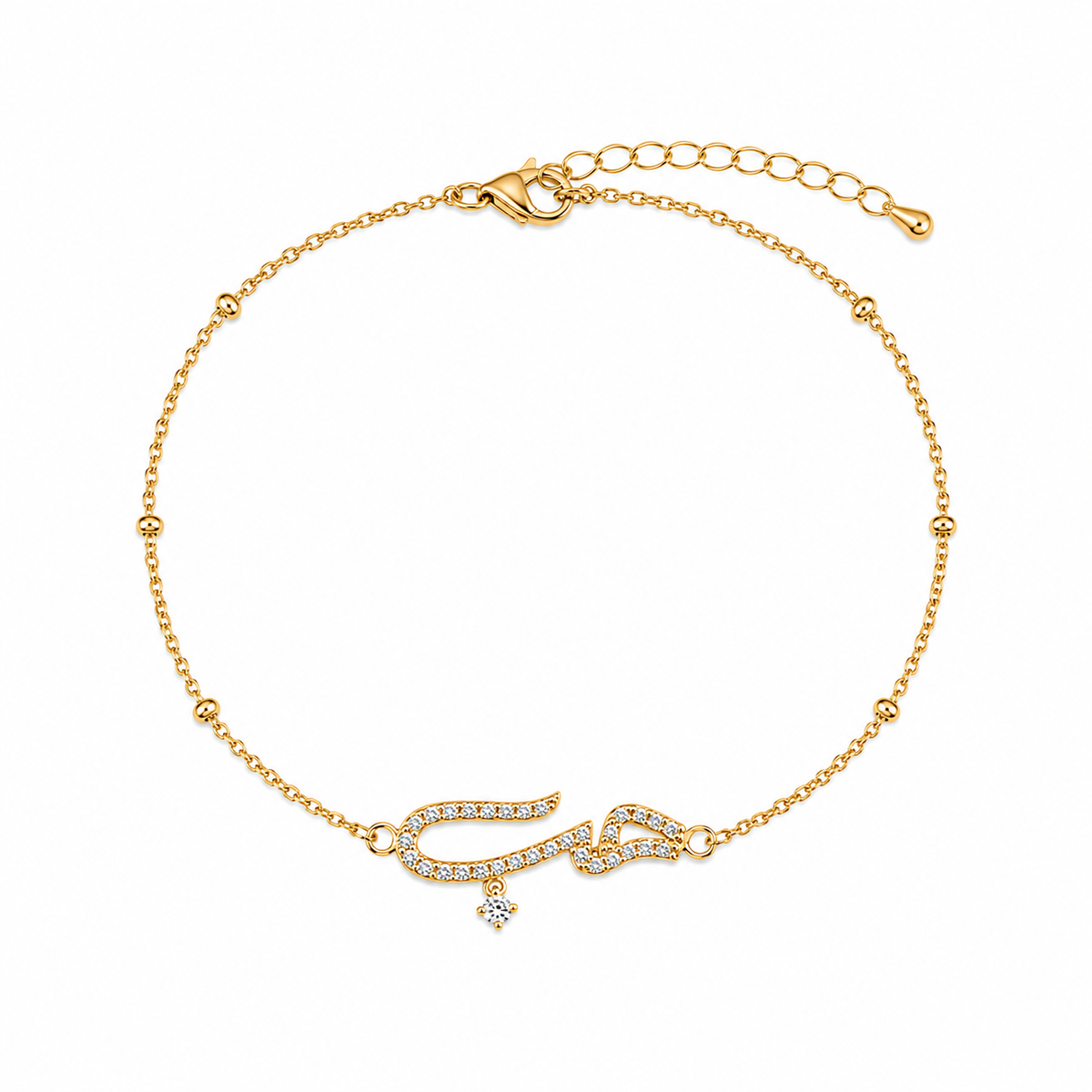 minimalistic Arabic Love Script Bracelet (Gold & Silver)