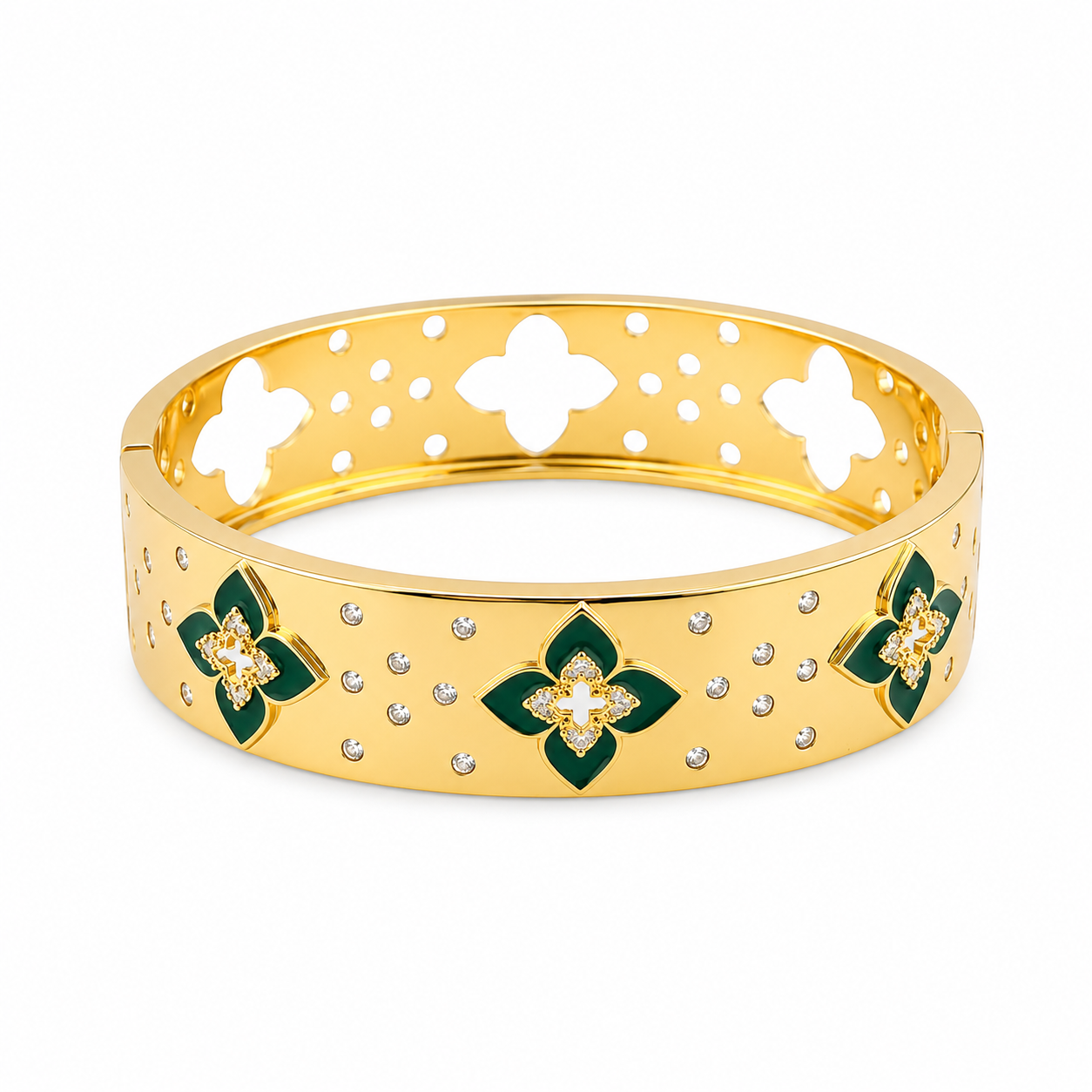 Floral Elegance Bangle ā Gold Variants