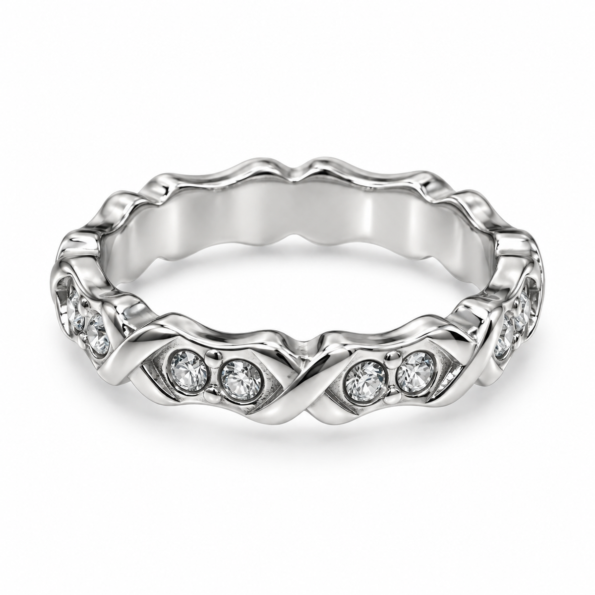 S.steel XO Twist of Grace Ring – Silver and gold
