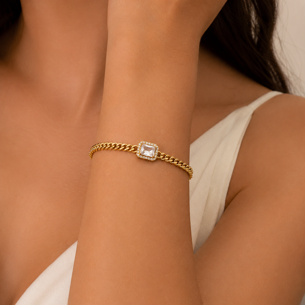 stone frame Glow Gemstone Bracelet β¨