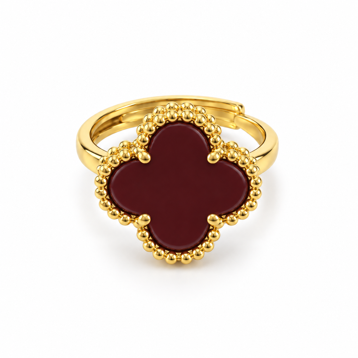 Clover Ring – Deep Blue Elegance