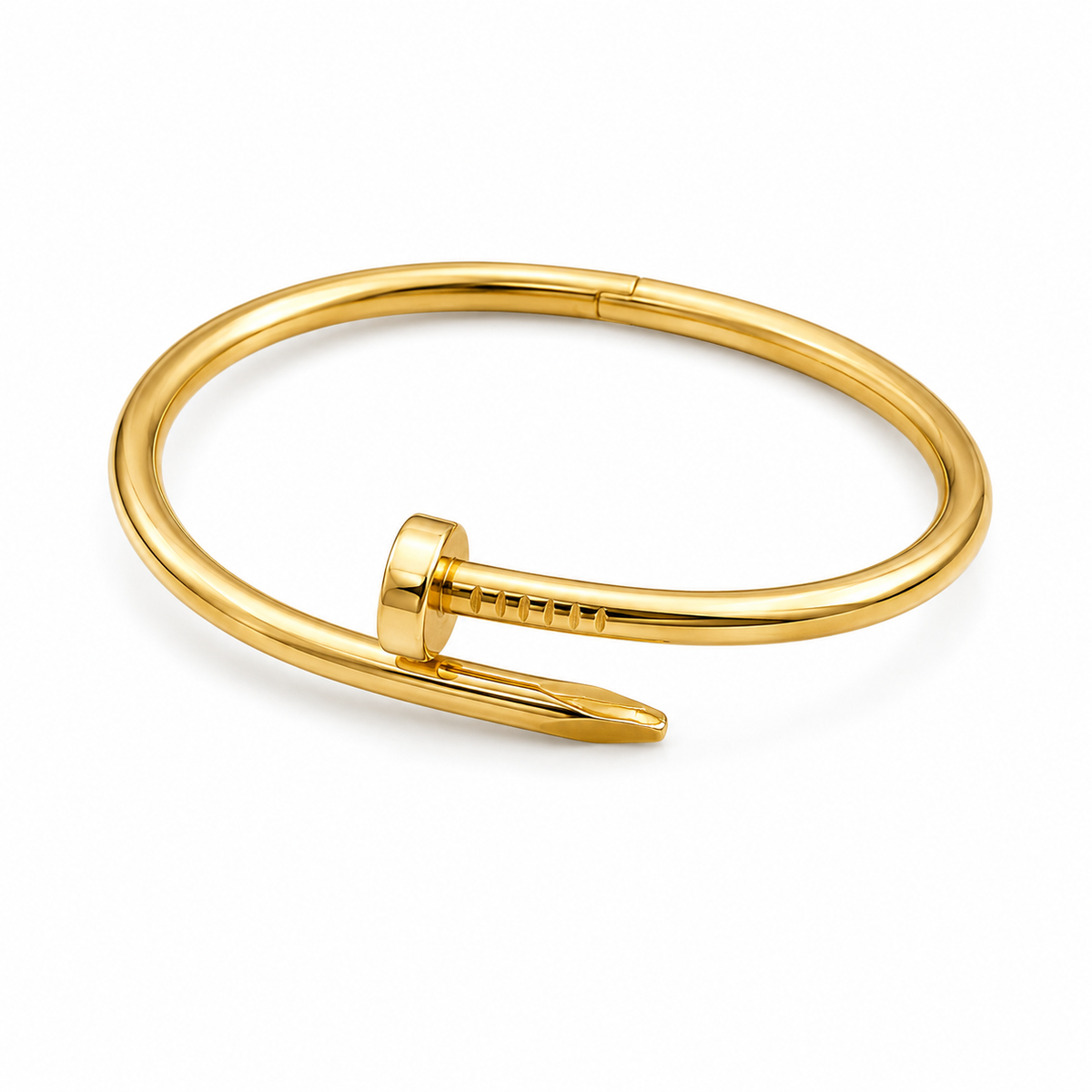 Nail pin and clue Classic Gold Bangle