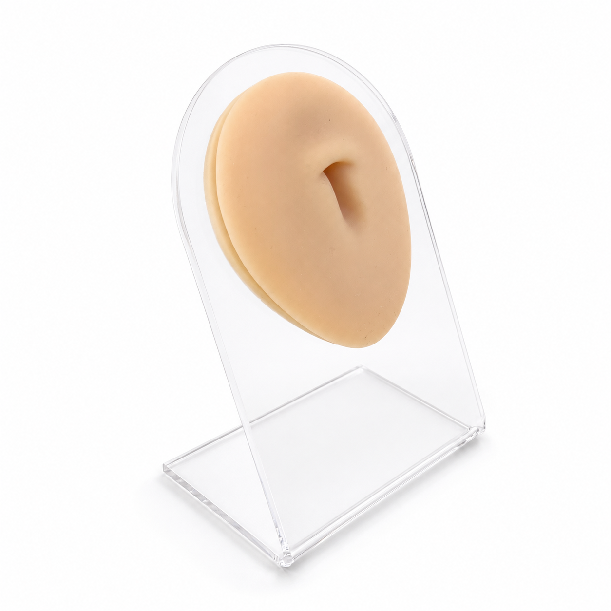 Silicone Belly Piercing Display Stand with Clear Plexiglass Holder