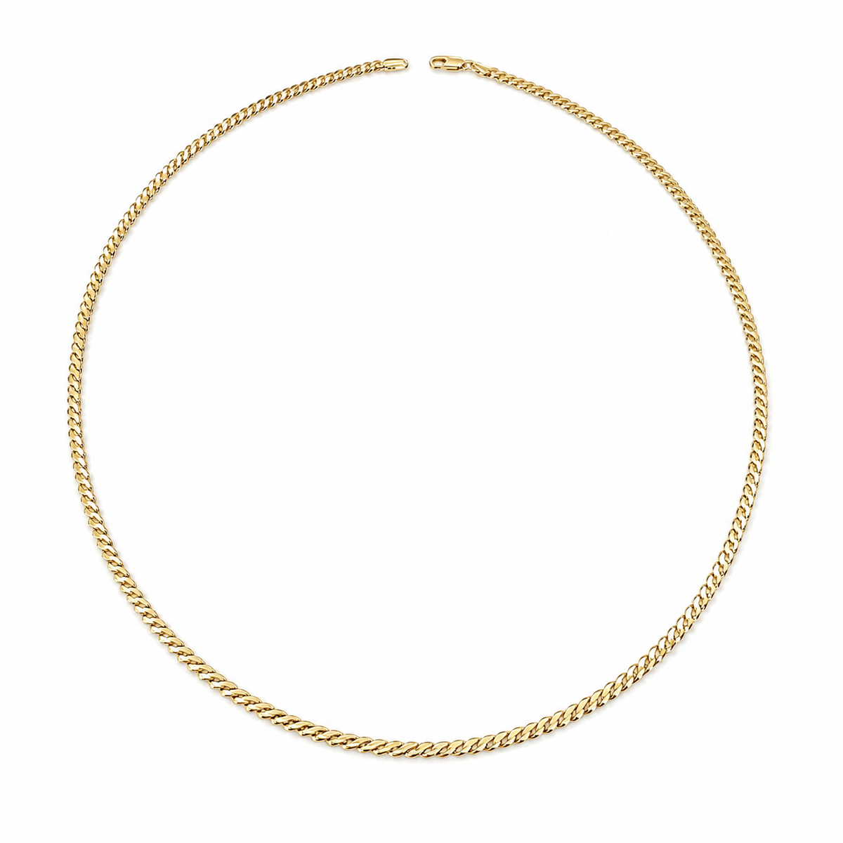 Sleek Flat Snake Chain Necklace(60cm)💛✨ | Poshewix – view 2