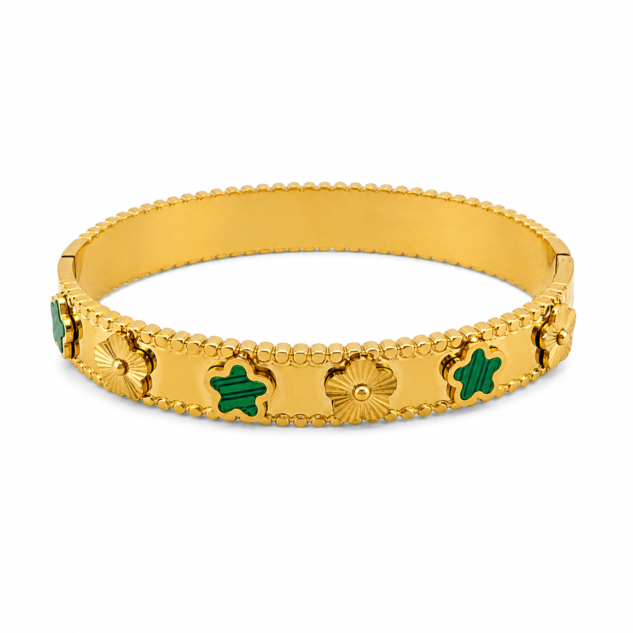 Clover Bloom Gold-Plated Bracelet