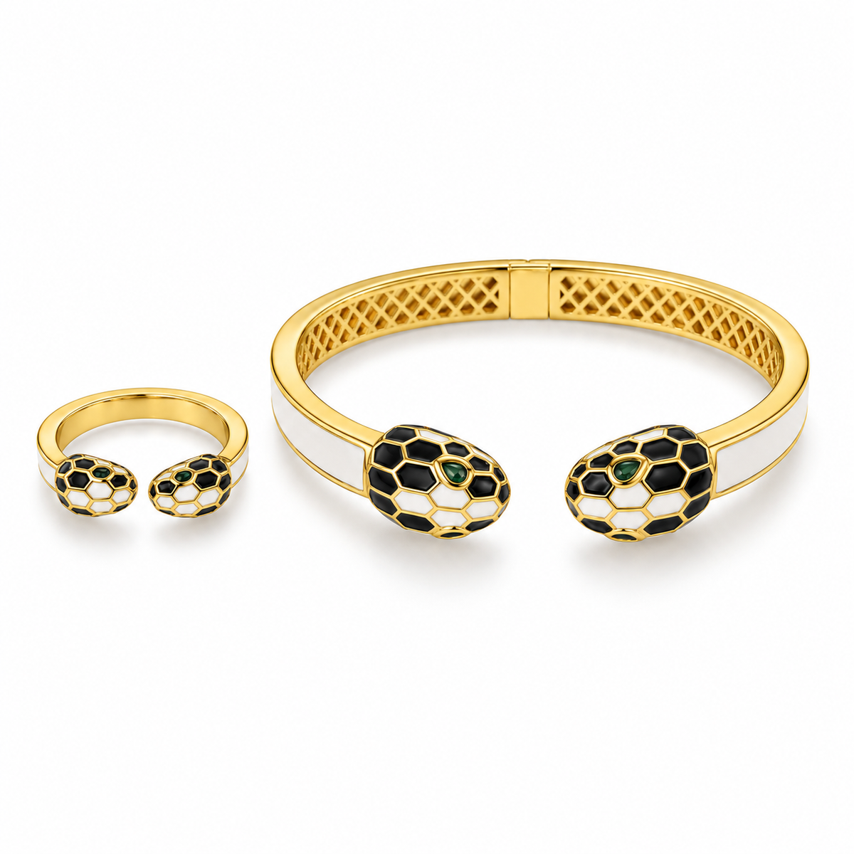 Serpent Elegance Set (Bracelet & Ring)