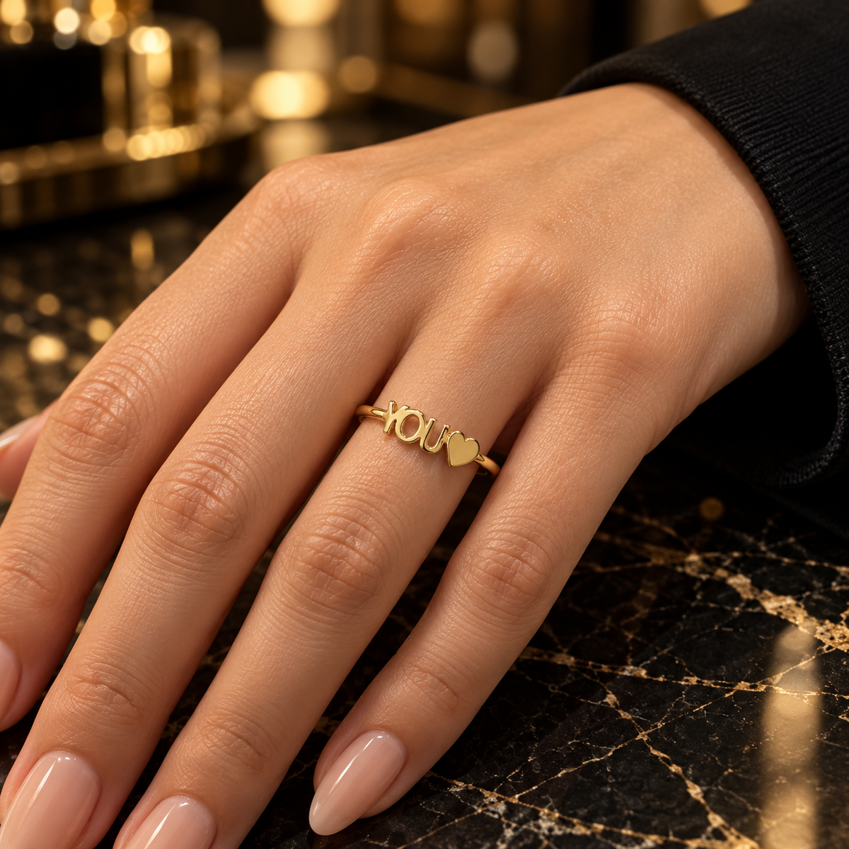 Love You Gold Ring