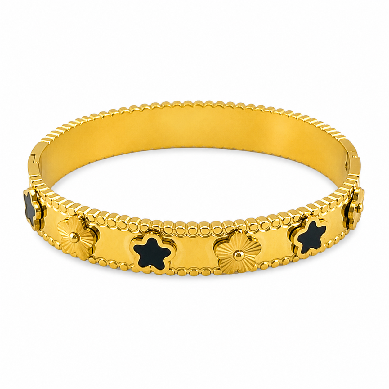 Clover Bloom Gold-Plated Bracelet