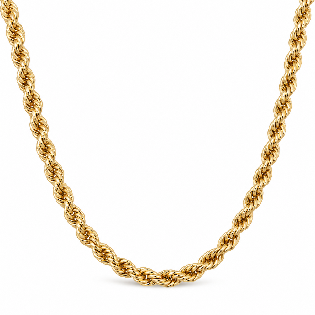Elegant Rope Chain Set – 18K Gold-Plated Classic(45cm)