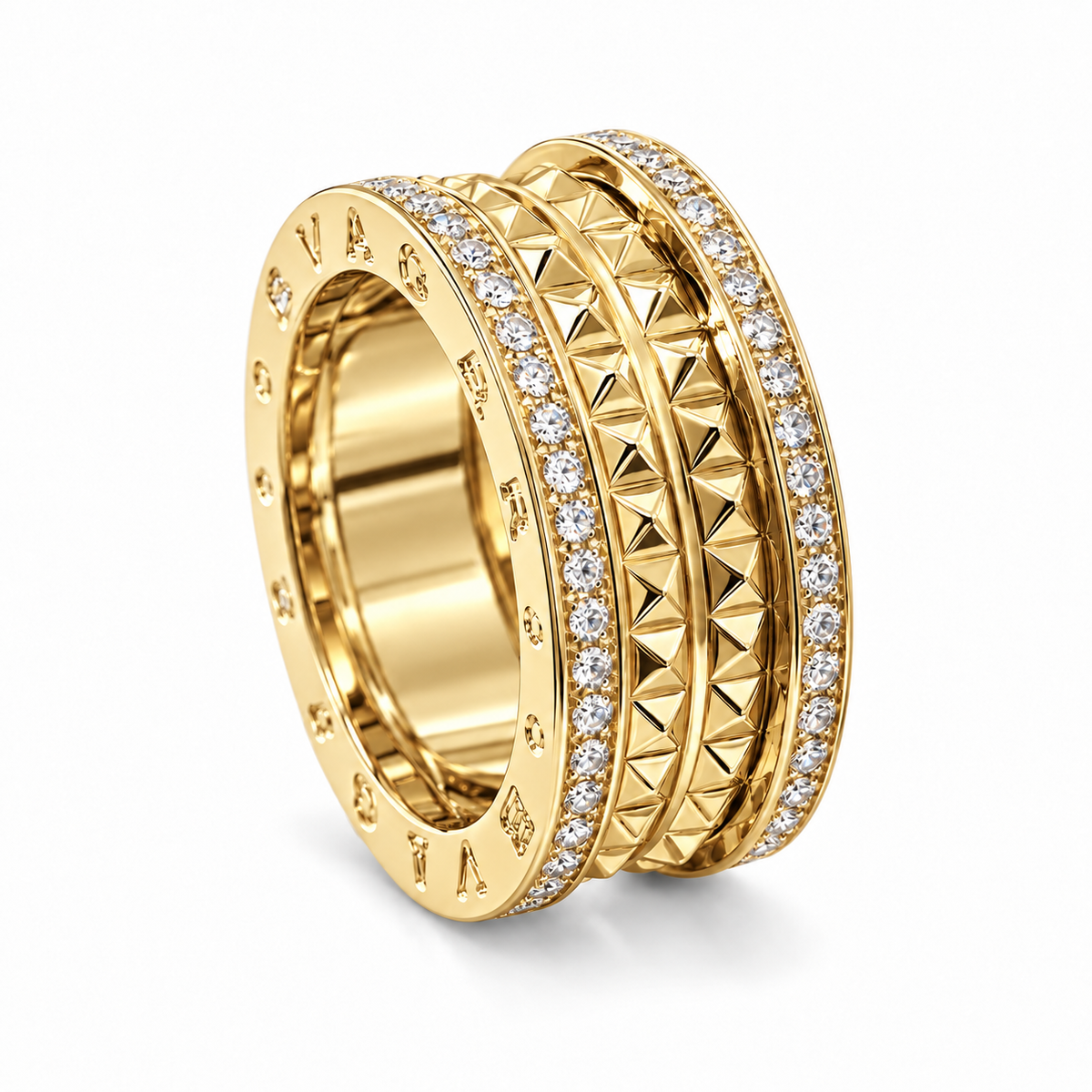Bvulgar-i Studded Band Ring