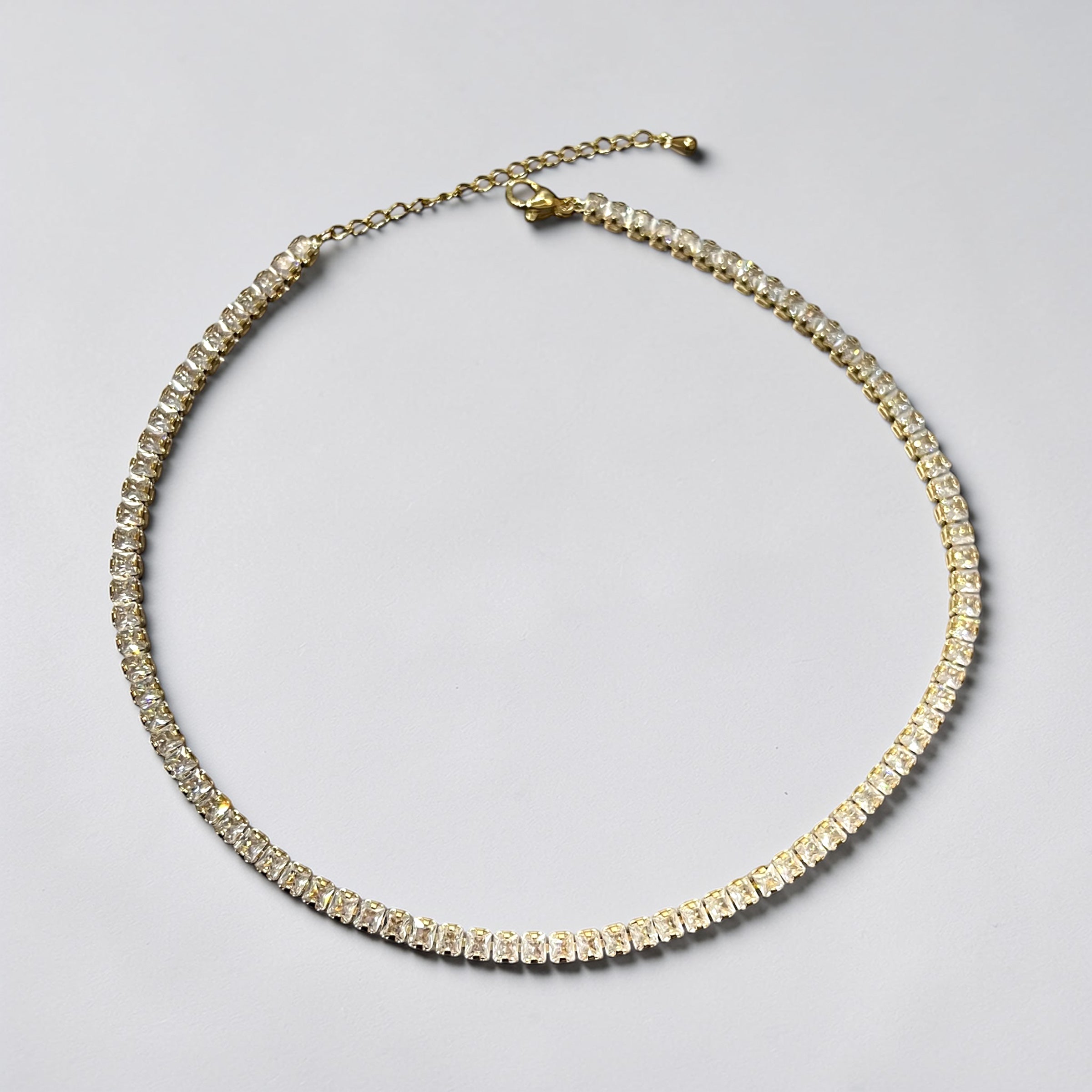 Gold Tennis Necklace