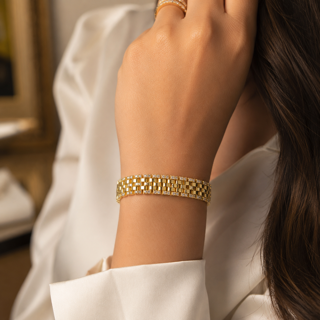 VIP Rolex Crystal Bracelet(12mm)