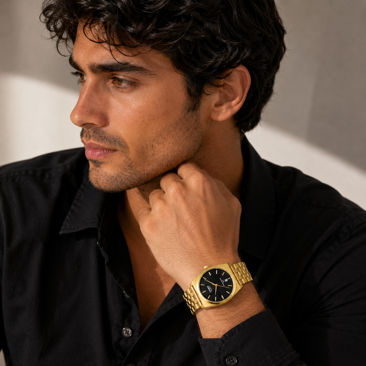 ⌚ Classic Casio Quartz Metal Watch – (man)