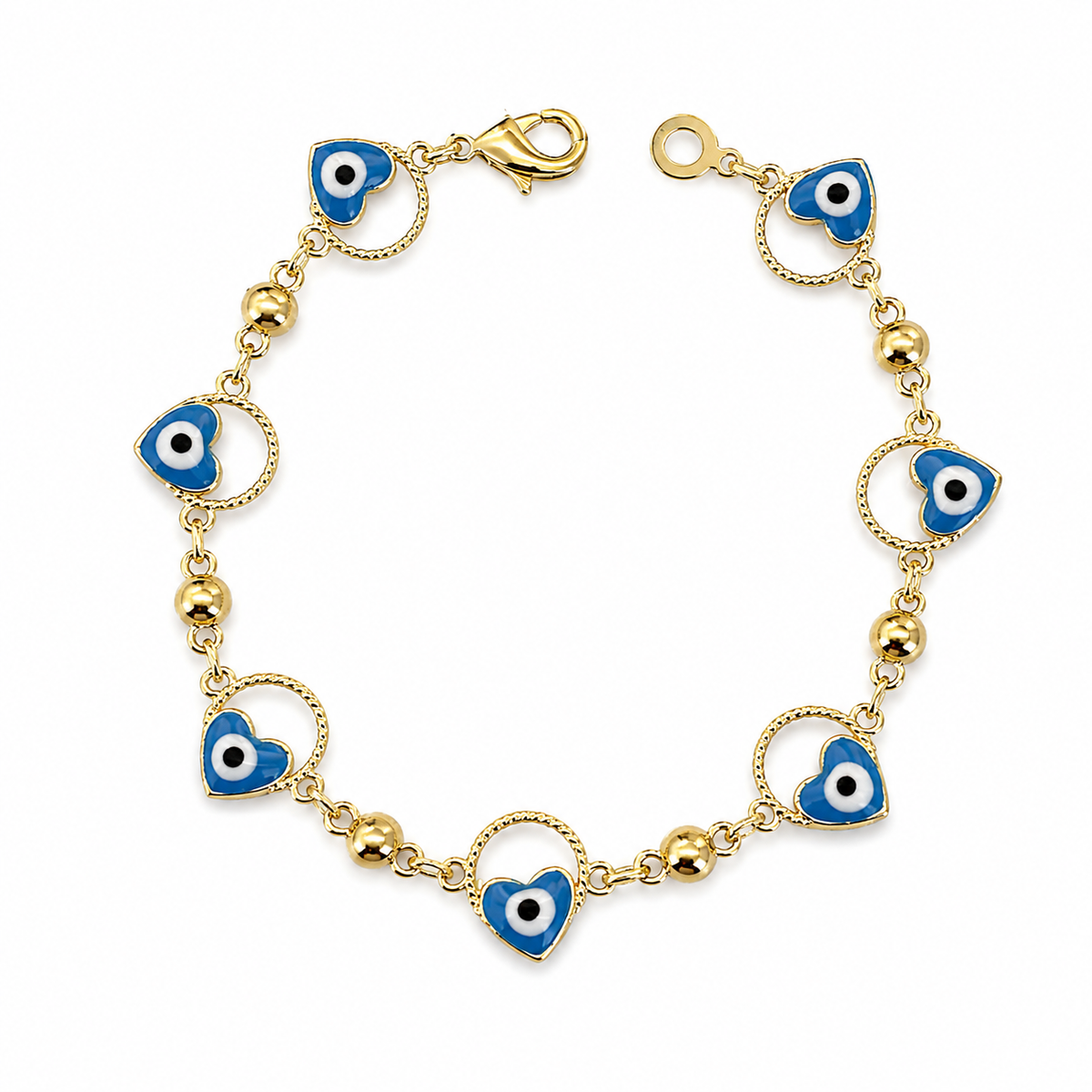Heart Evil Eye Bracelet