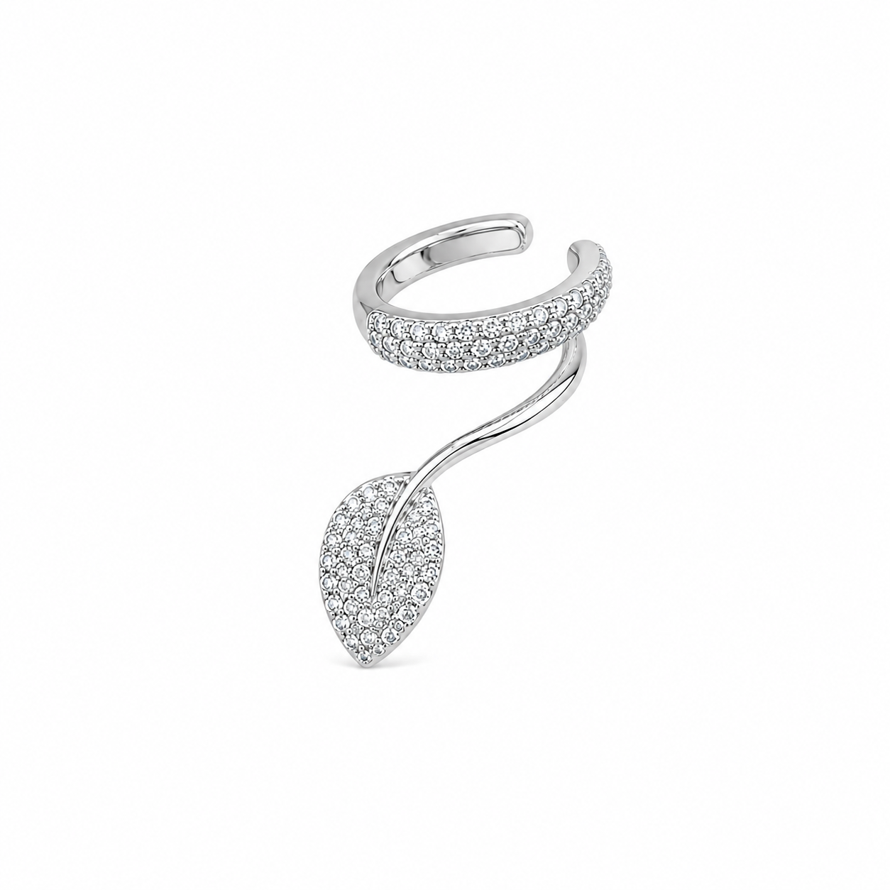 Crystal Leaf Earcuff
Available in Silver and Gold Color