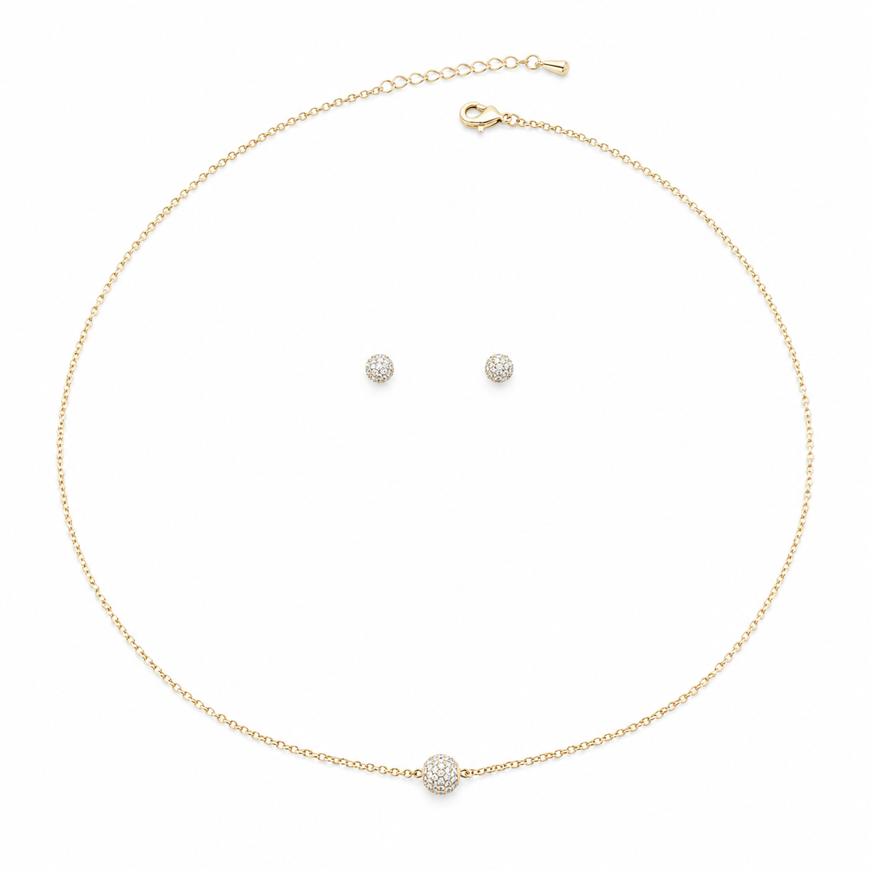 ✨ Golden Globe Set – Subtle Sparkle, Everyday Elegance 💛