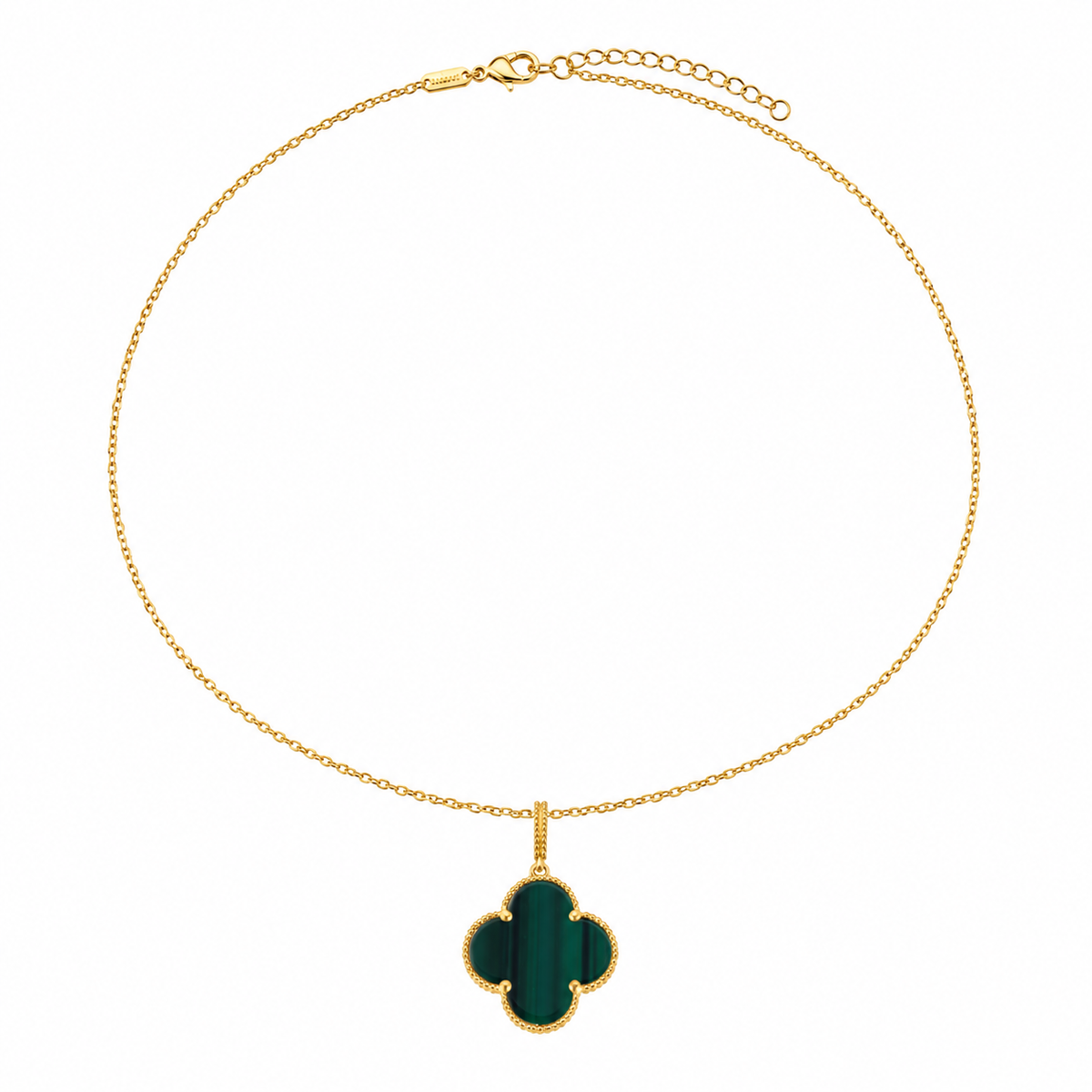 Clover Pendant Necklace – 18K Gold-Plated(45cm)