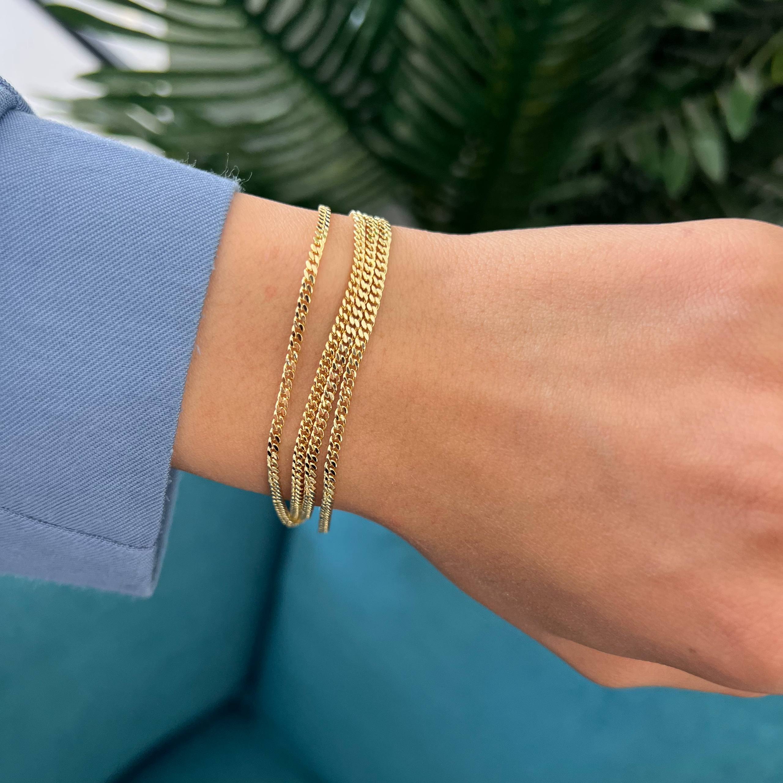 Multi chain “Golden Weave” 18K Gold-Plated Bracelet 💛✨