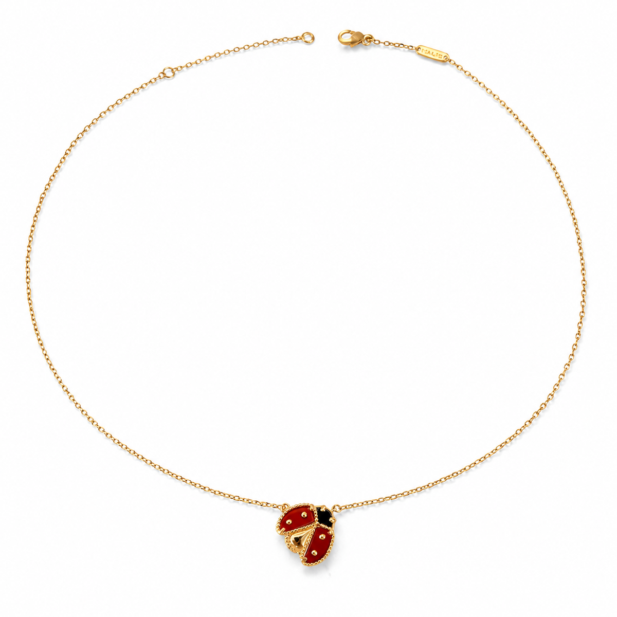 Lucky Lady Pendant Necklace – Gold & Enamel Edition