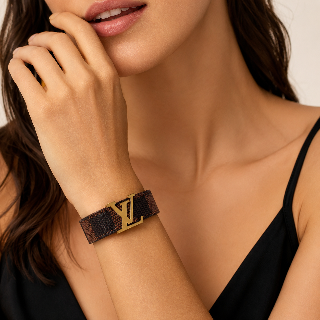 LV Leather Bracelet