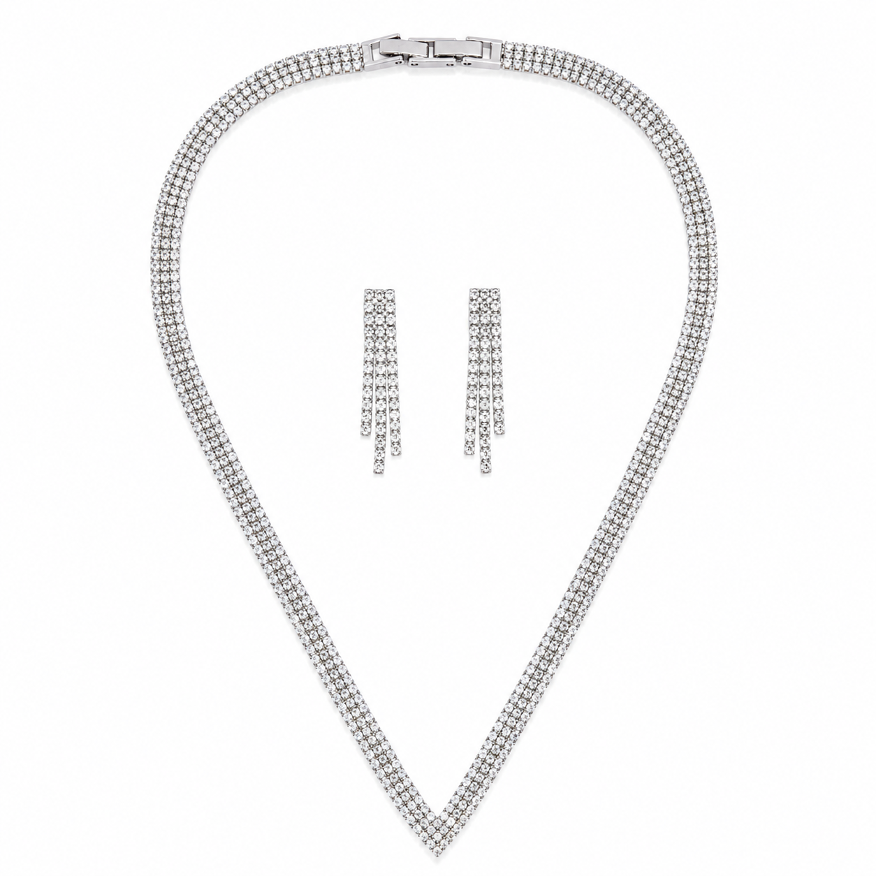 Crystal tennis Elegance Silver Set āØ