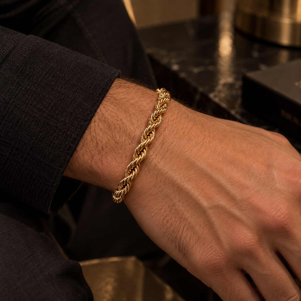 Men’s Rope twisted braided bracelet