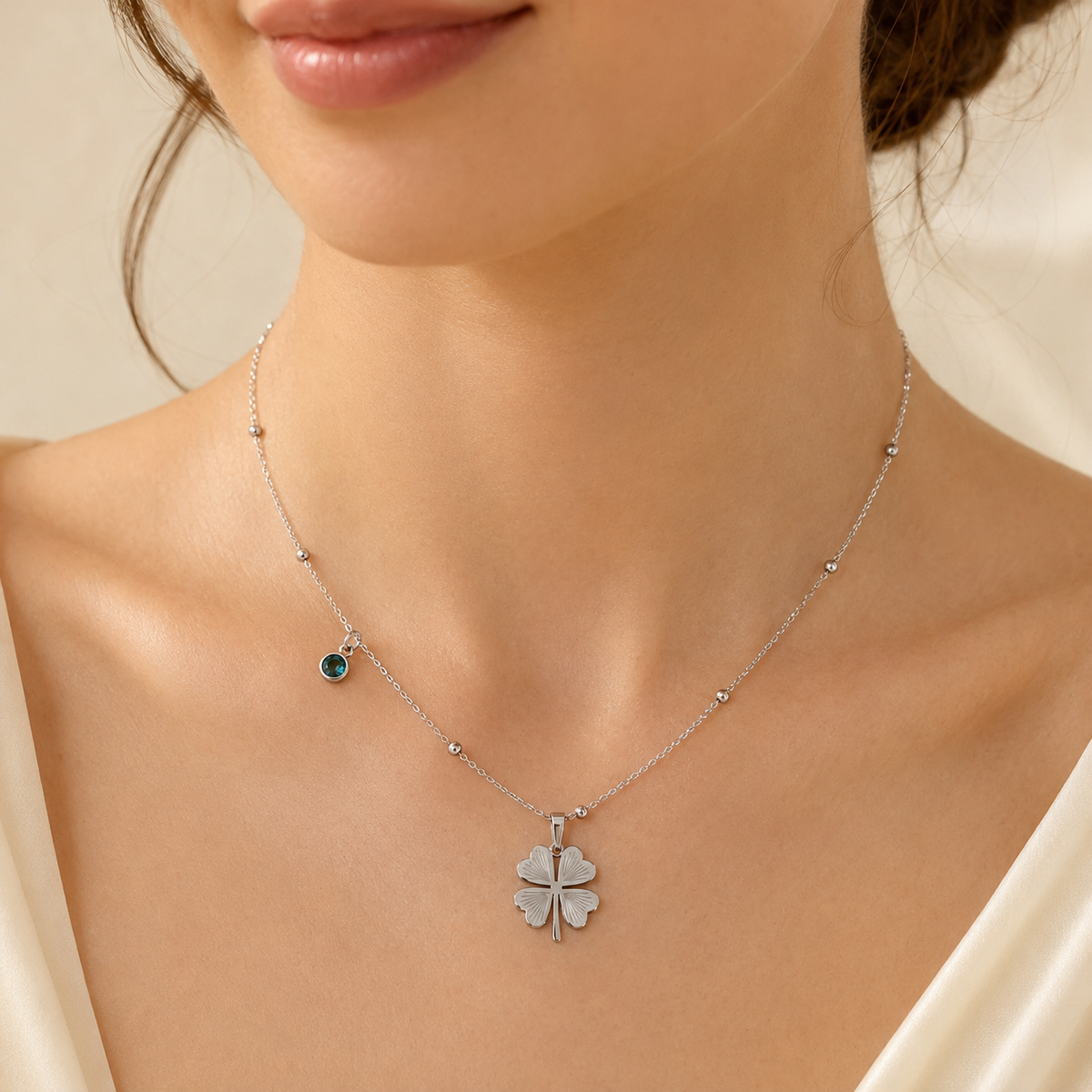 Lucky Clover Charm Necklace
