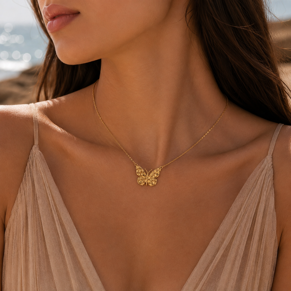 Butterfly Pendant Necklace