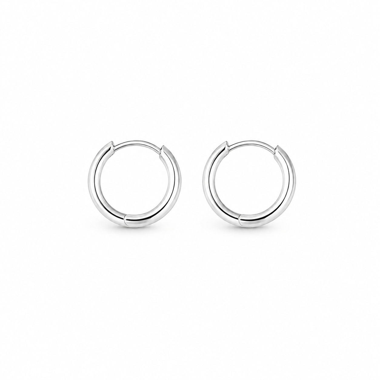 Minimal Silver color Hoop Earrings