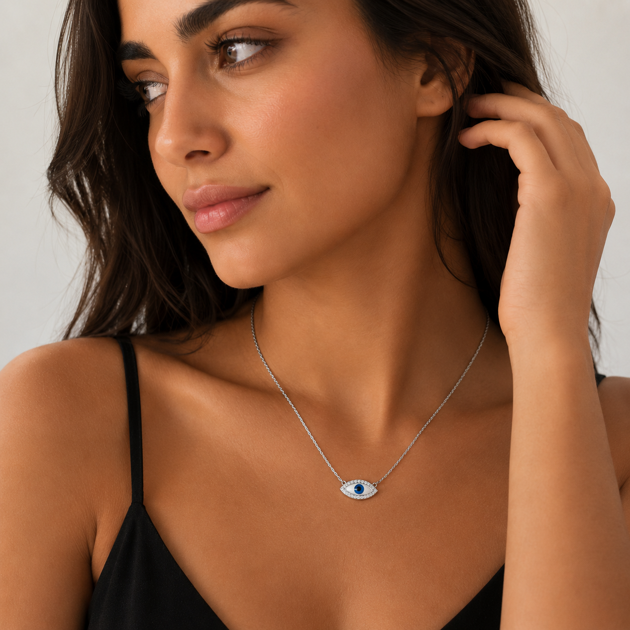 Silver 925 Evil Eye Necklace