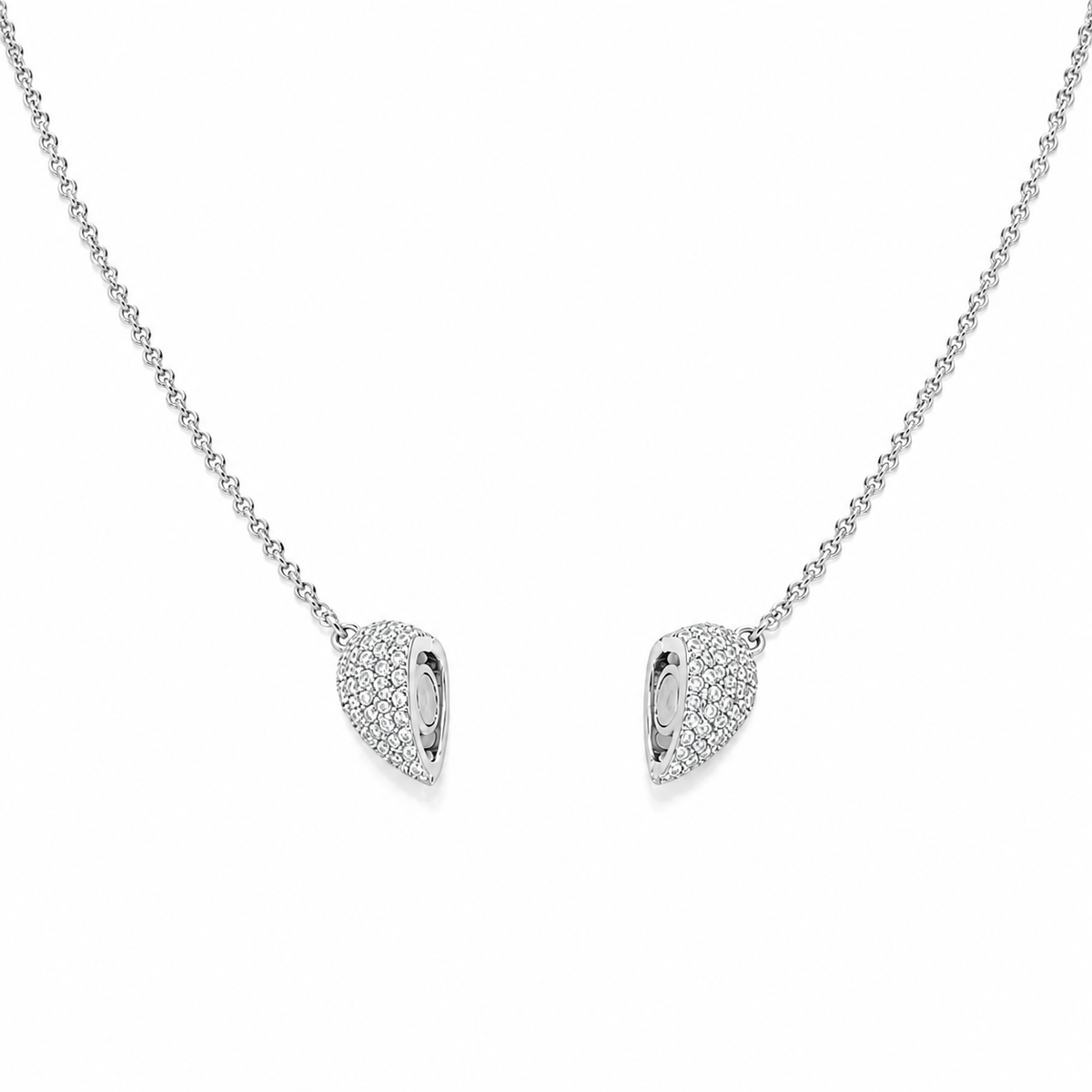 Magnetic Heart – pave Necklace | Poshewix – view 6