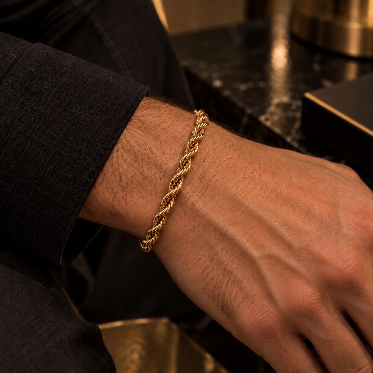 Men’s Rope twisted braided bracelet