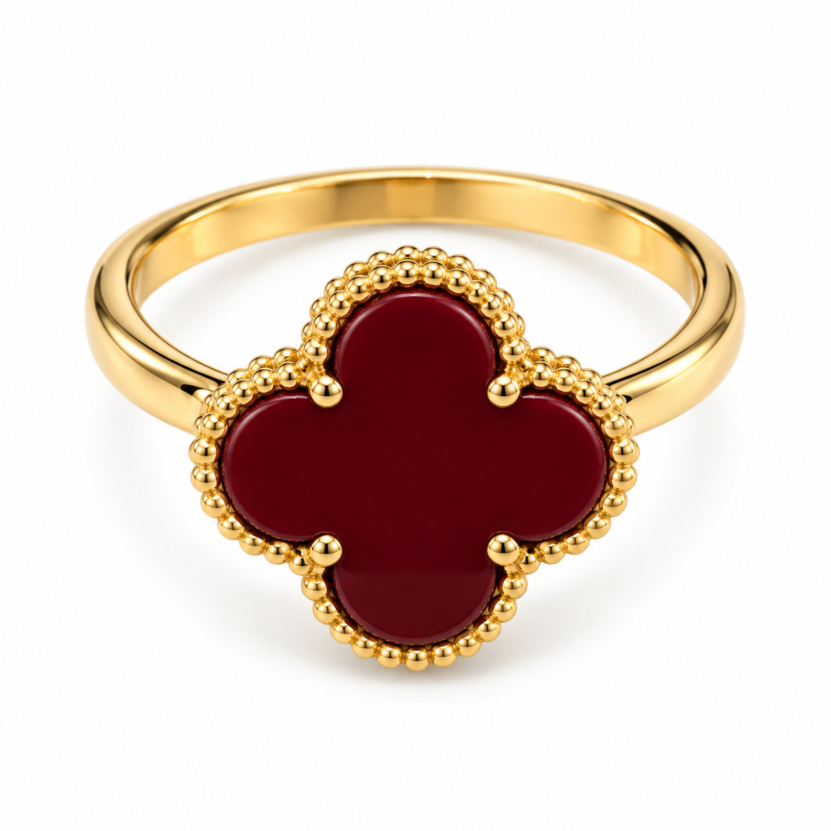 VIP Clover Ring – Gold-Plated Elegance