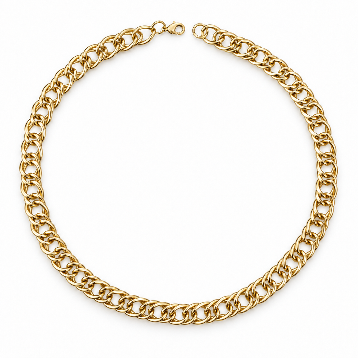 Bold Cuban Link Gold Necklace(60cm)