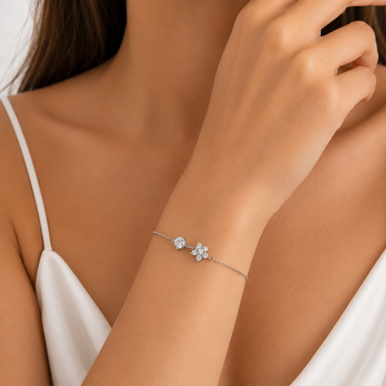 silver 925 Twin Sparkle Bracelet ✨