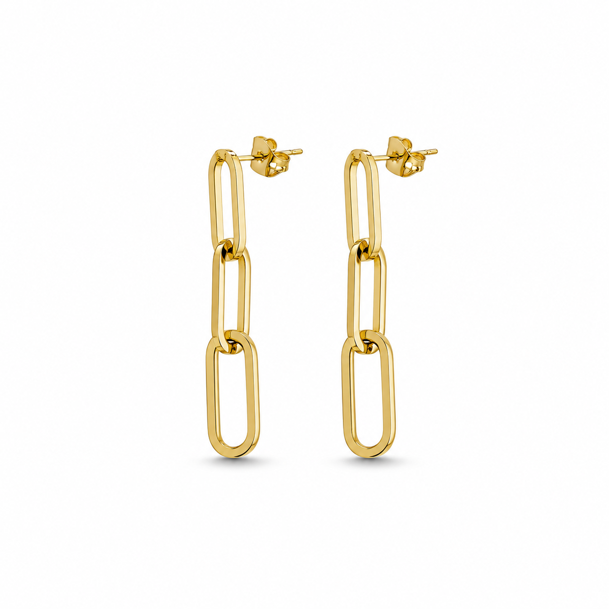 Paperclip Drop Earrings