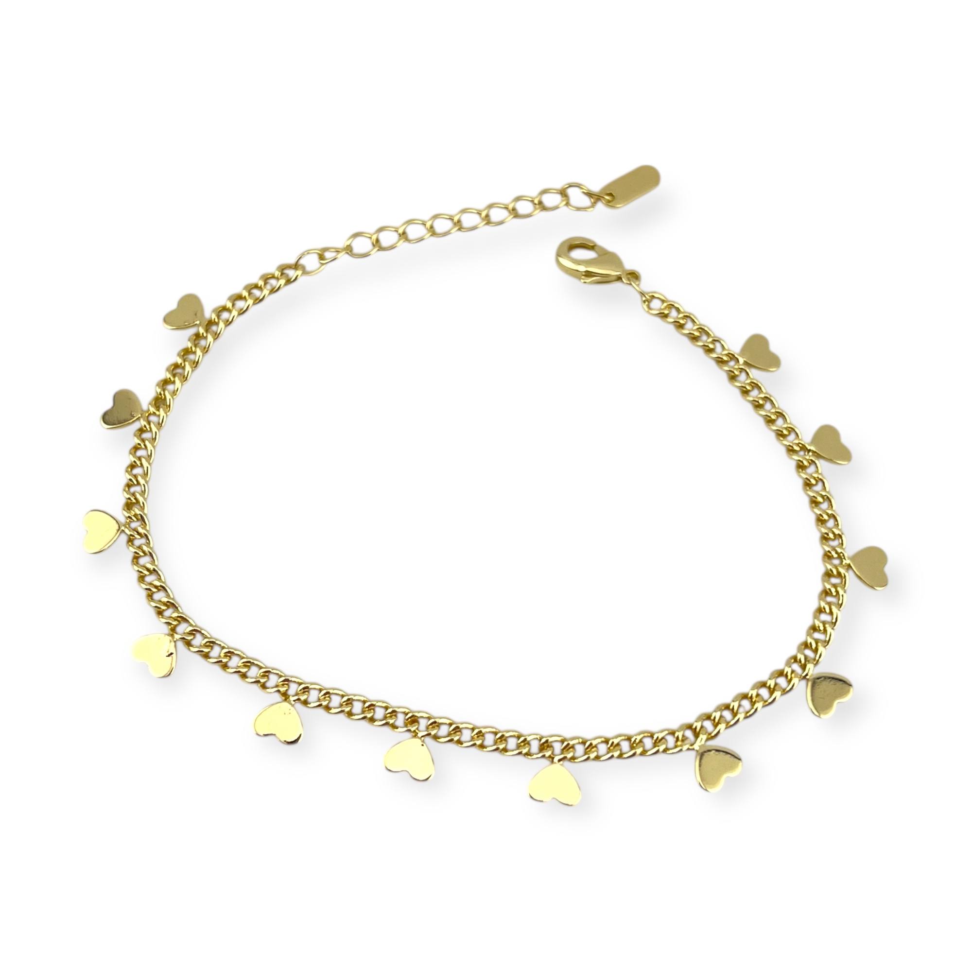 Heart shape “Sweet Hearts” 18K Gold-Plated Bracelet