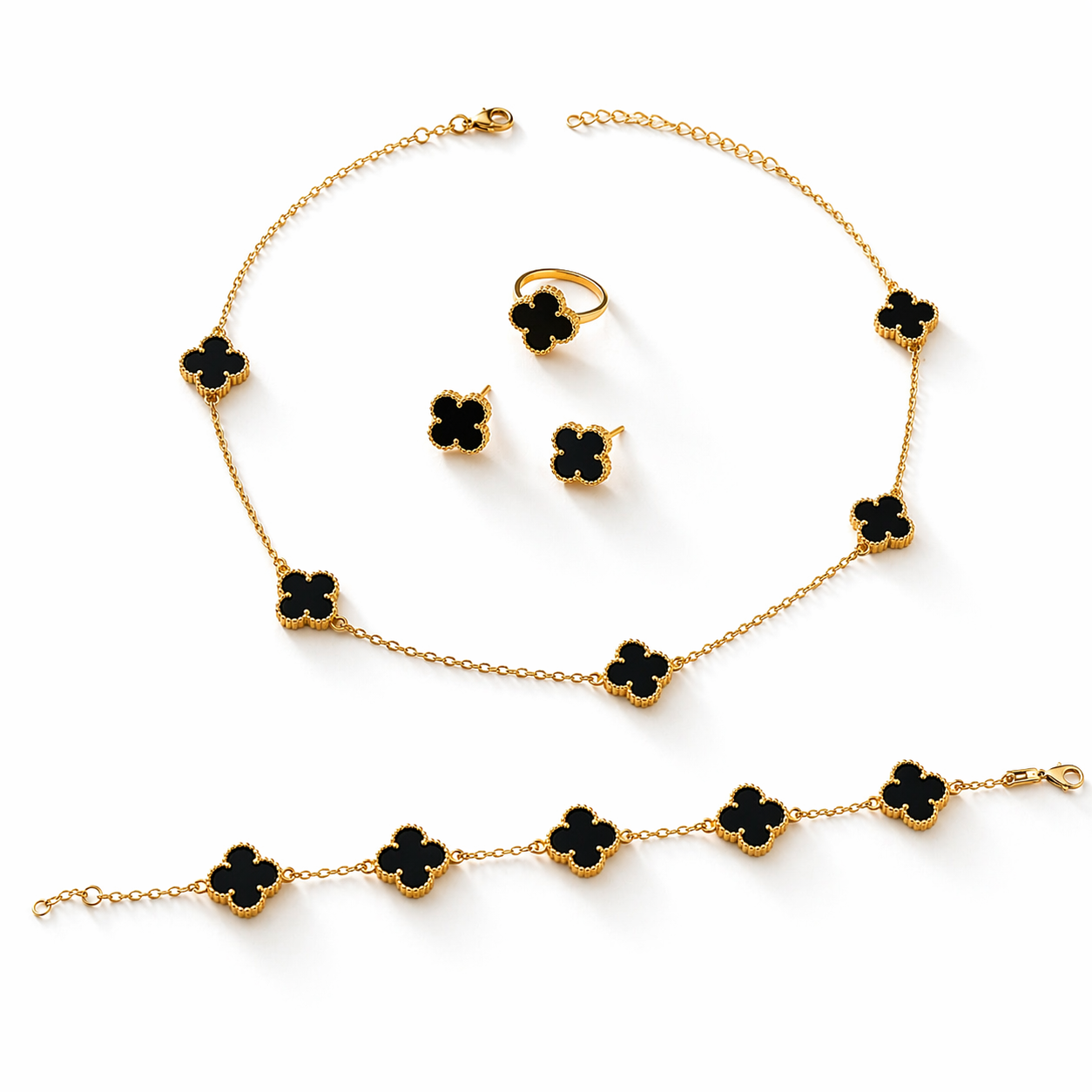 Vancleef Set – Necklace, Bracelet, Ring & Earrings