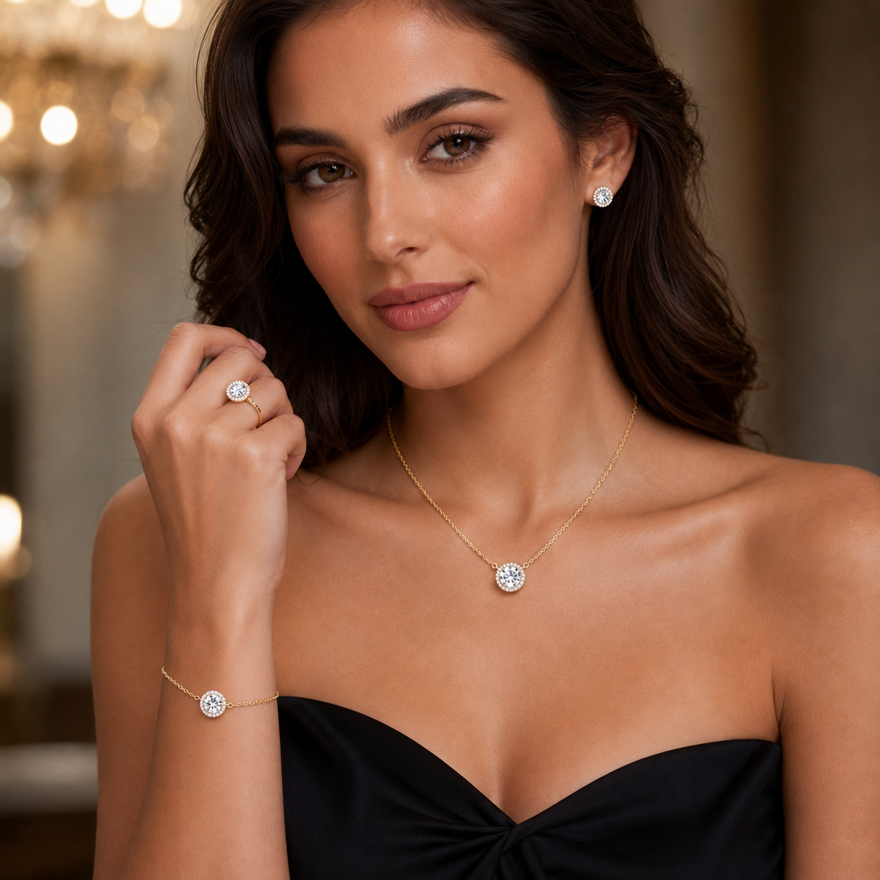 ✨ Golden Halo Set – Classic Elegance Redefined ✨