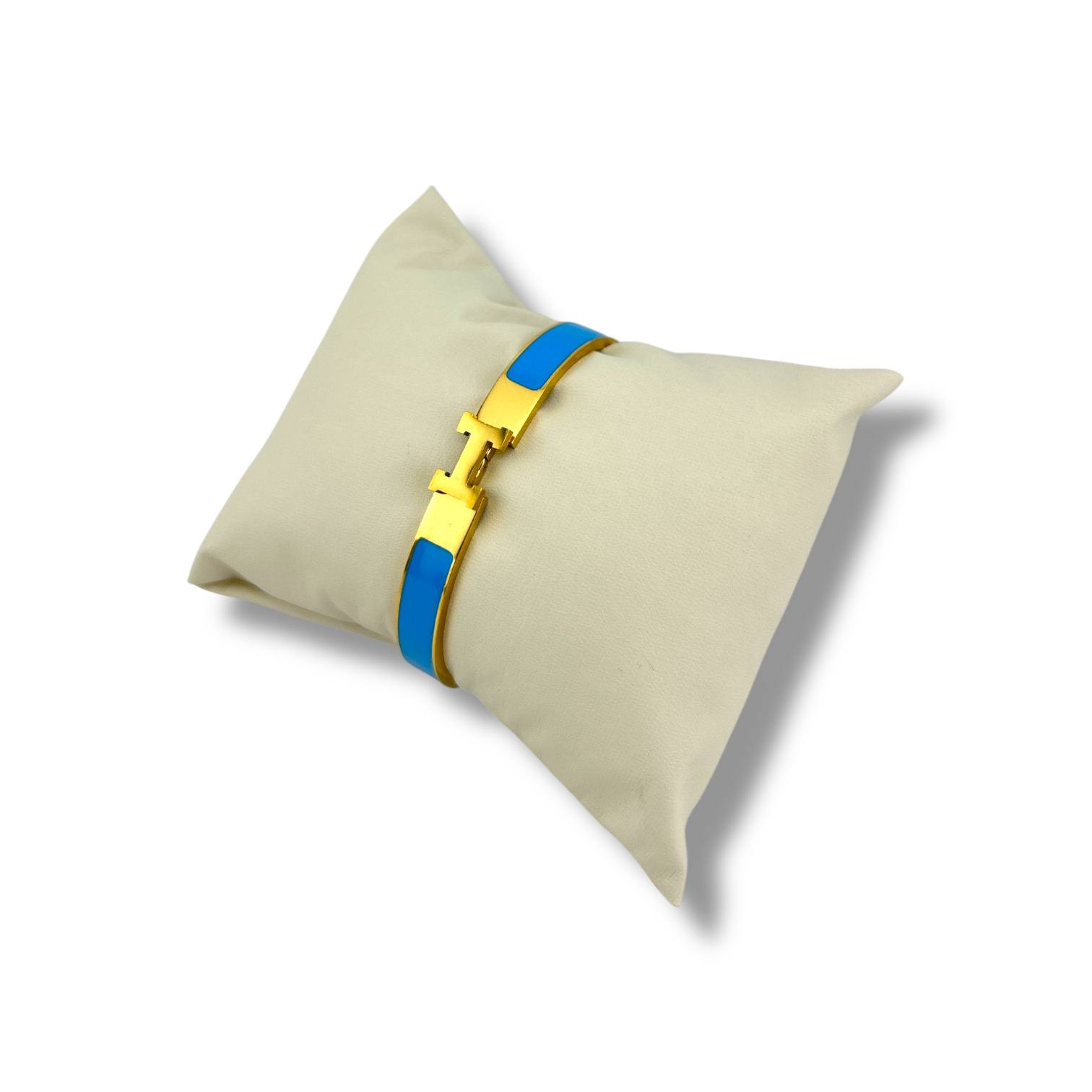 🧡 Tangerine Enamel H-Link BANGLE