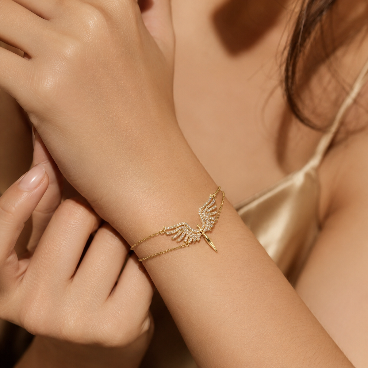 Phoenix bird Wing Slave Bracelet Collection – Water-Resistant & Hypoallergenic