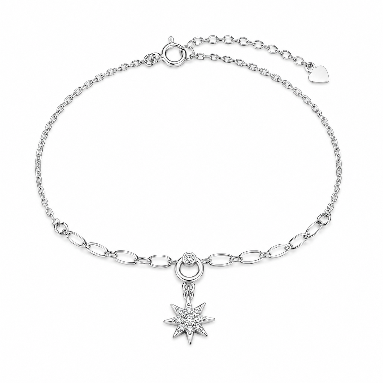 silver 925 North Star Silver Bracelet ✨