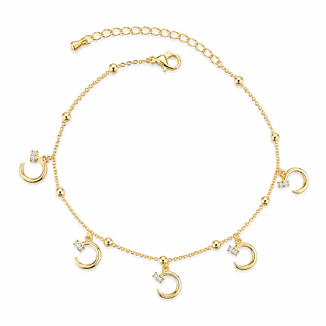 nail pin Charm Anklet(plain)