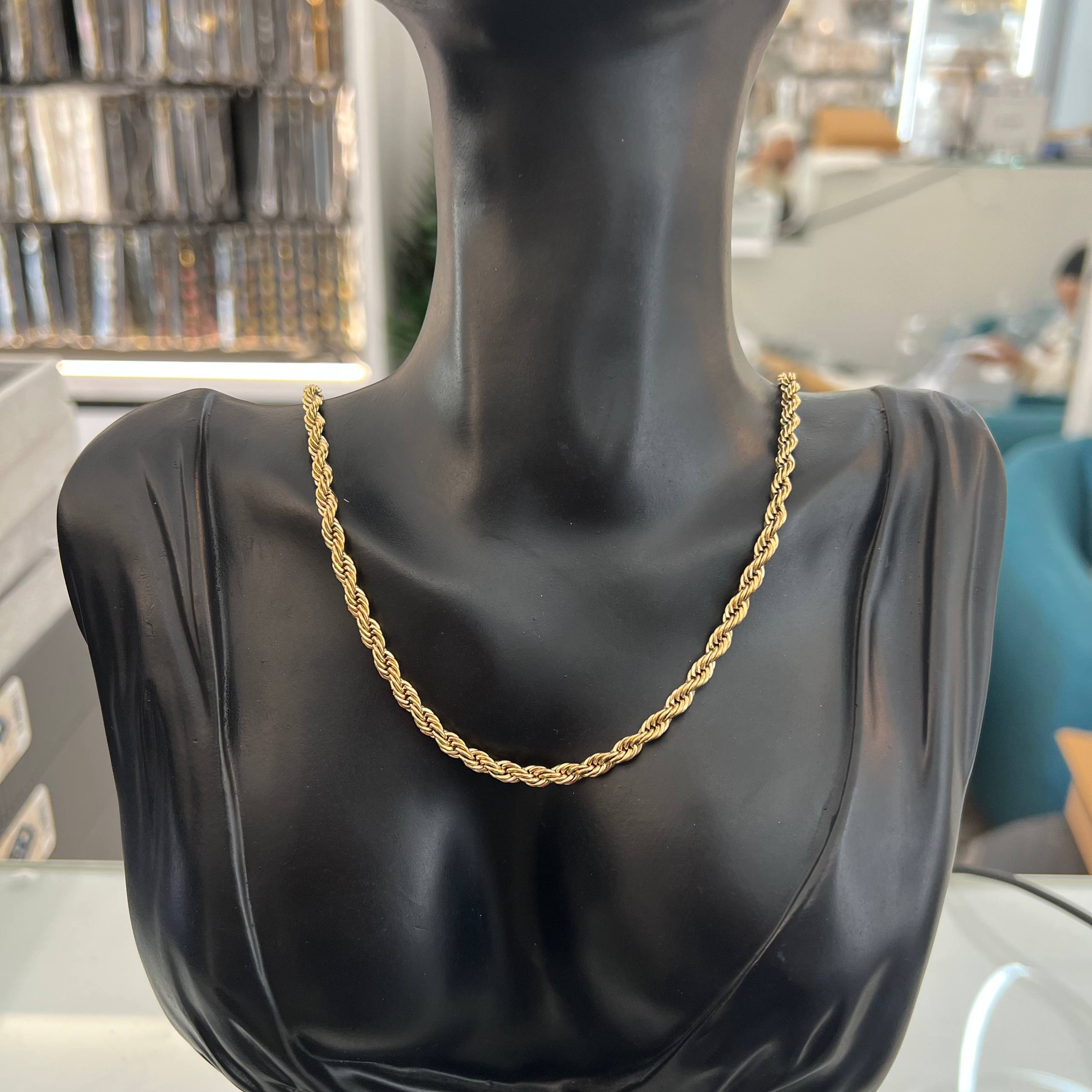 stainless steel twisted “Golden Rope Classic” Necklace Collection ✨