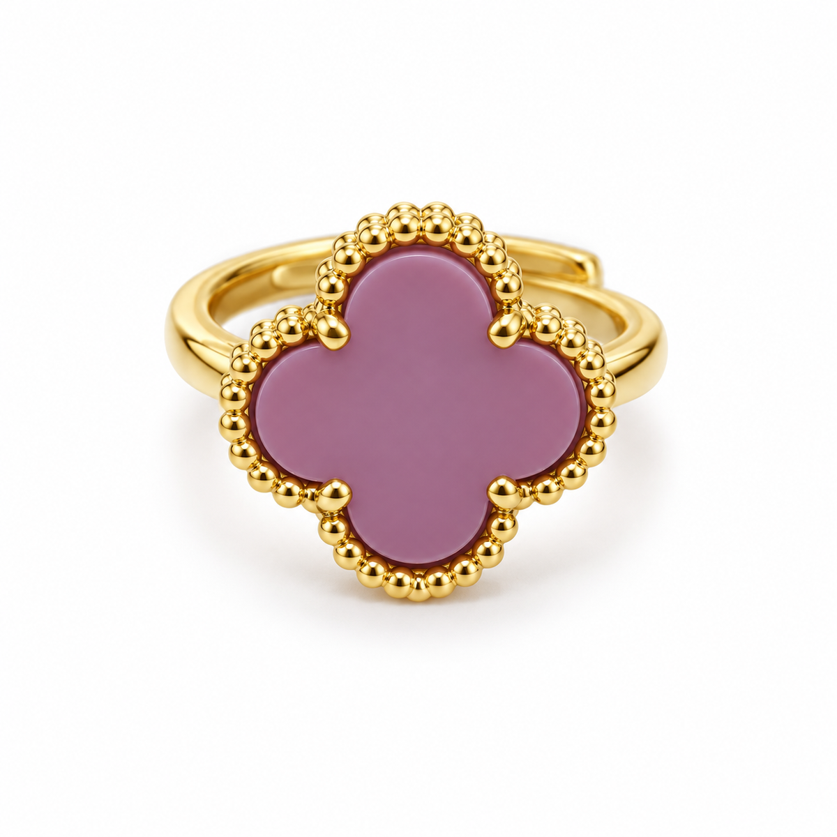 Clover Ring – Deep Blue Elegance