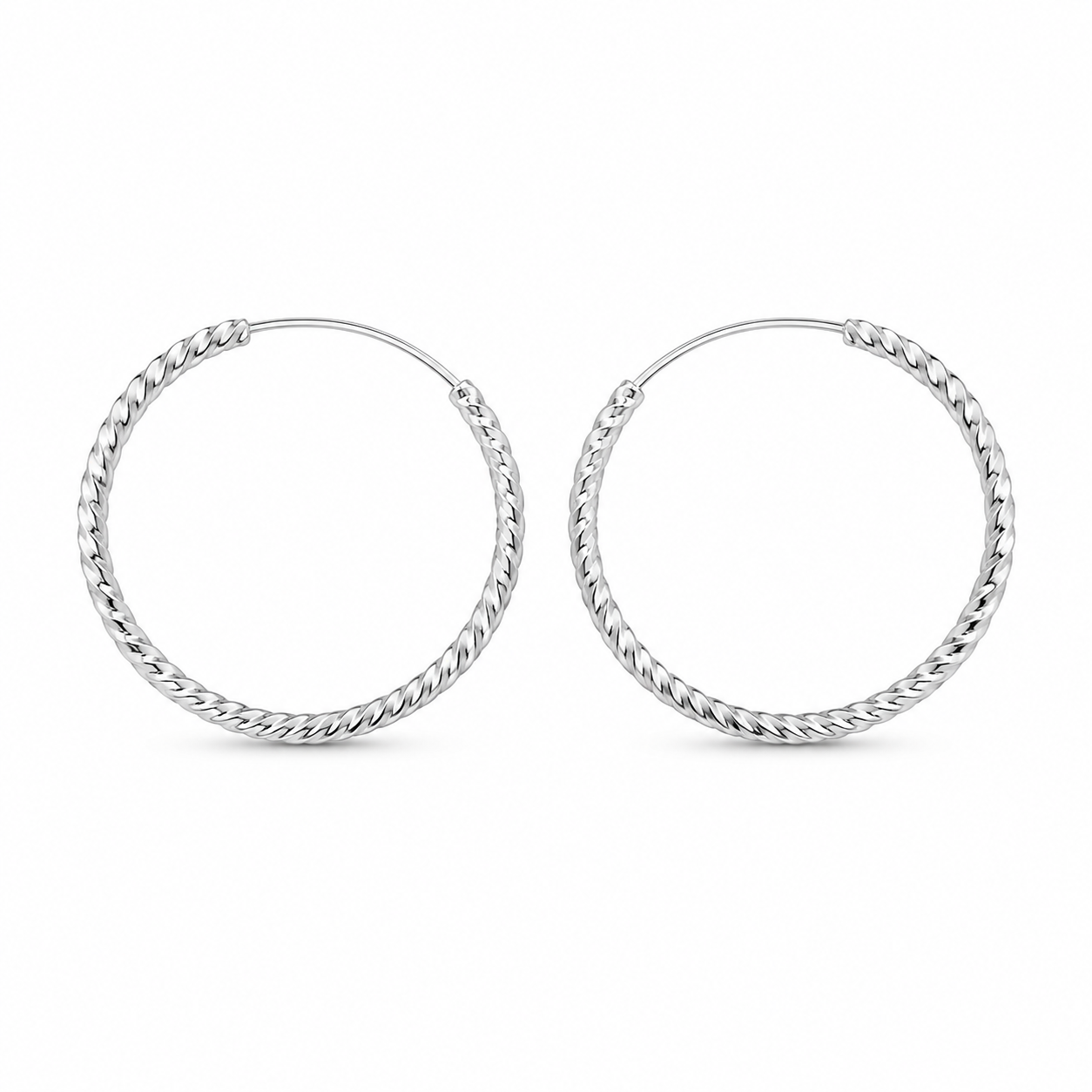 Silver color Hoop earrings