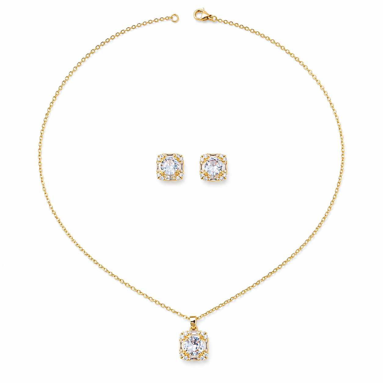 Golden Brilliance Set – 18K Gold-Plated ✨💫
